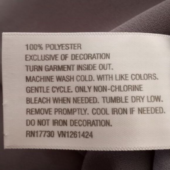 XHILARATION GRAY BLOUSE SZ.XS EUC - Picture 6 of 6